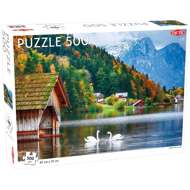 Puzzle TACTIC Lovers Swans on a Lake 56651 (500 elementów)
