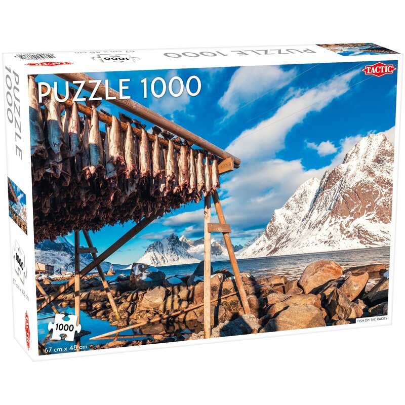 Puzzle TACTIC Lovers Fish on the Racks 58673 (1000 elementów)