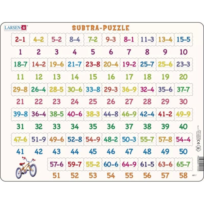 Układanka LARSEN Maxi Subtra LA-AR7 (58 elementów)