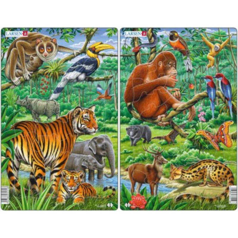 Puzzle LARSEN Midi Jungle LA-H21 (30 elementów)
