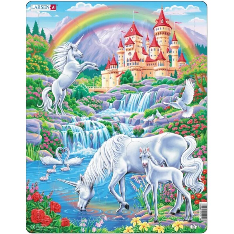 Układanka LARSEN Maxi Jednorożce LA-PG2 (32 elementy)