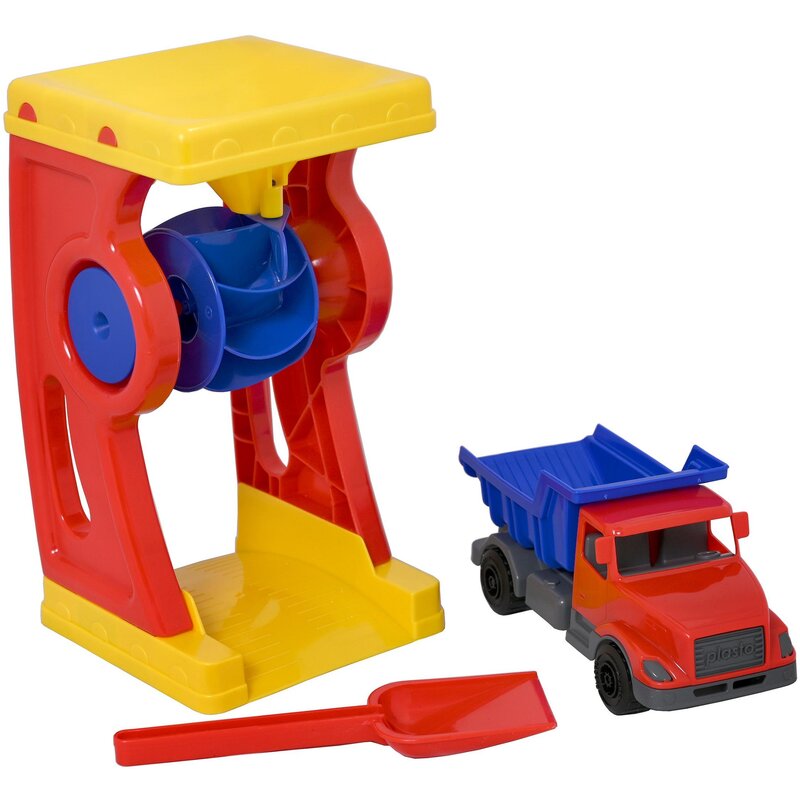 Samochód PLASTO Wywrotka + zestaw do piasku 2402