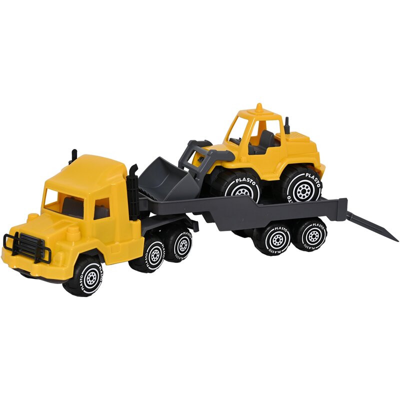 Zestaw pojazdów PLASTO Holownik z koparką 1645