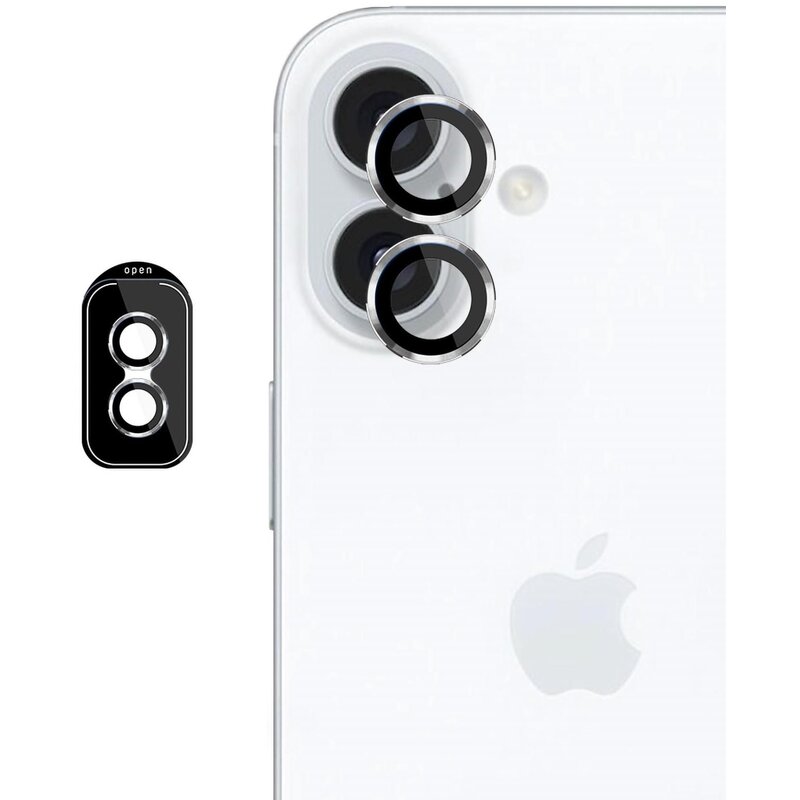 Nakładka na obiektyw 3MK Lens Protection Pro do Apple iPhone 16/16 Plus Srebrny