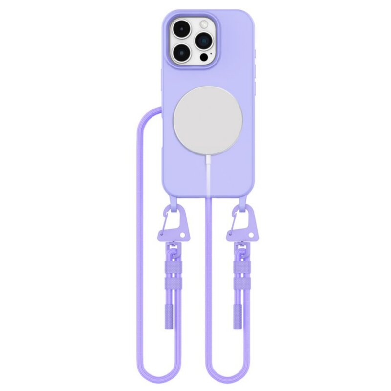Etui TECH-PROTECT MagNecklace MagSafe do Apple iPhone 16 Pro Fioletowy