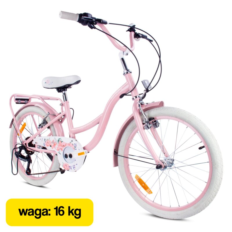 Rower dziecięcy SUN BABY Flower Bike 20 cali Różowy Wzrost: 120-135 cm Wiek: 6-10 lat