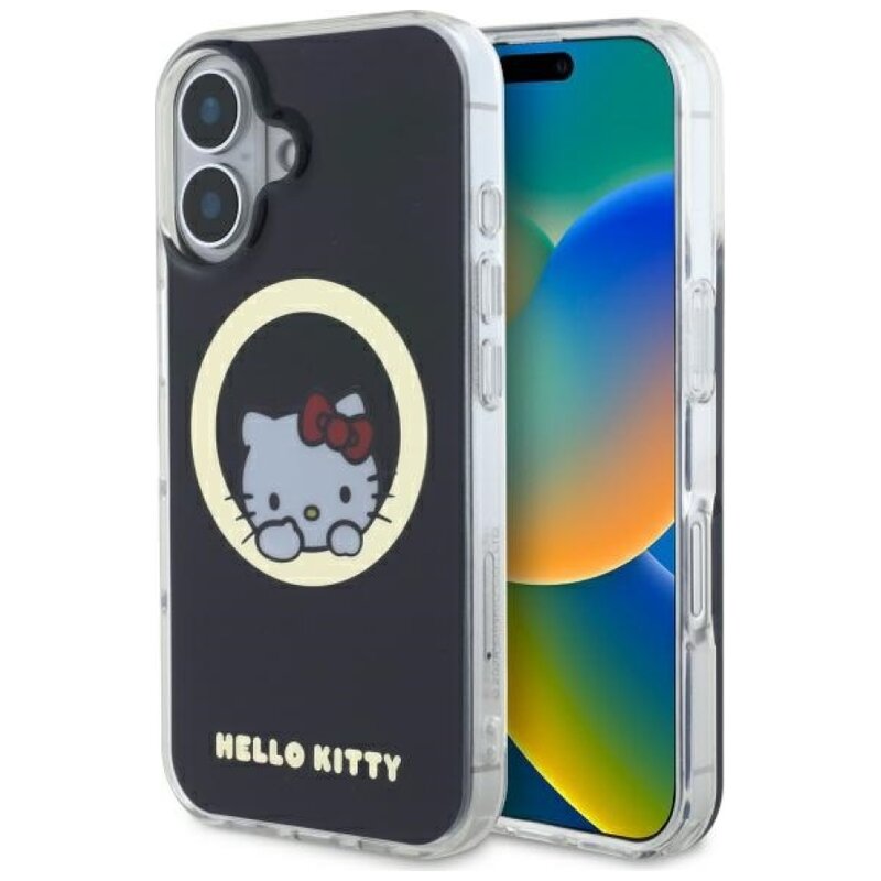 Etui HELLO KITTY IML Sweet Kitty MagSafe do Apple iPhone 16 Czarny