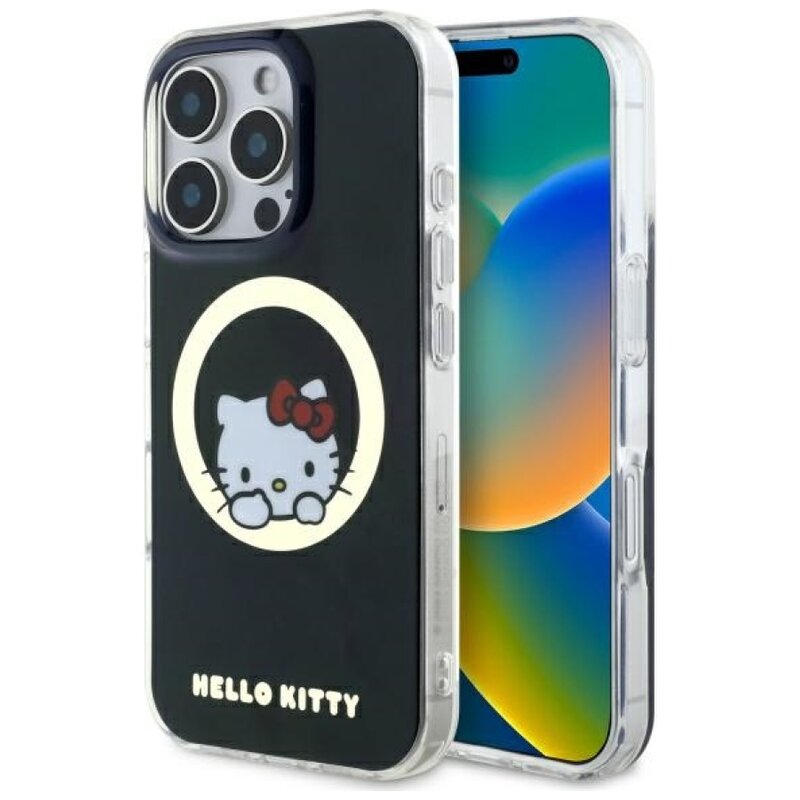 Etui HELLO KITTY IML Sweet Kitty MagSafe do Apple iPhone 16 Pro Czarny