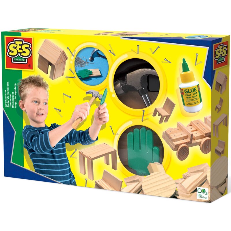 Zestaw kreatywny SES Woodwork set Małego stolarza 00943 / 09434