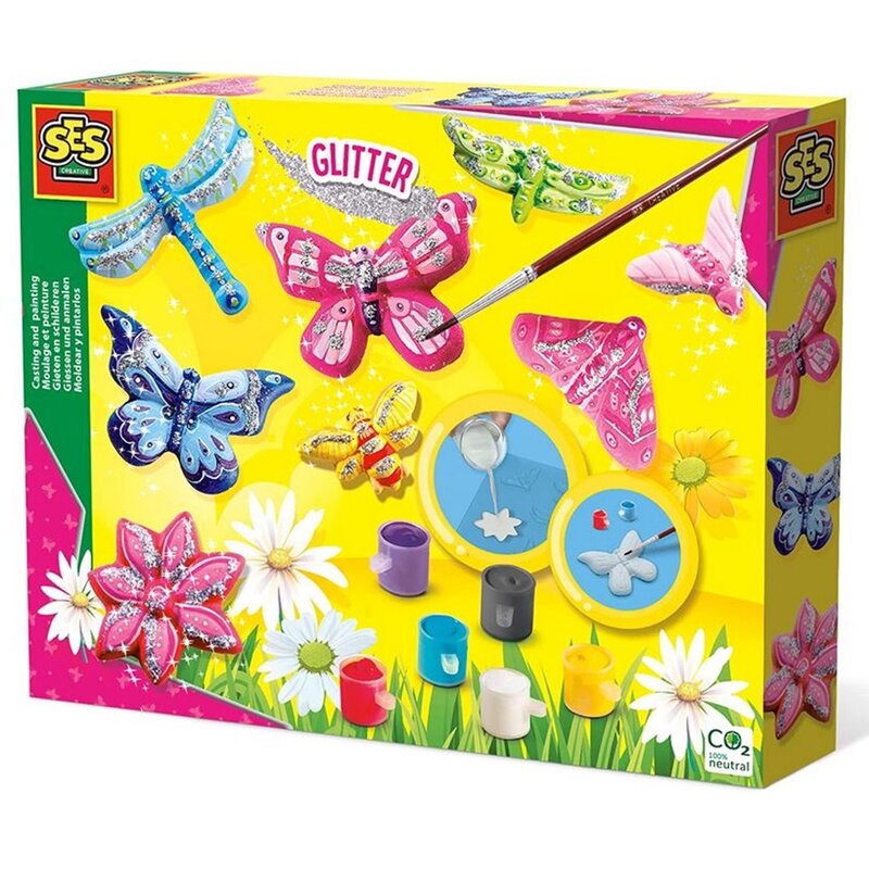 Zestaw kreatywny SES Creative Odlewy gipsowe Motyle 01131