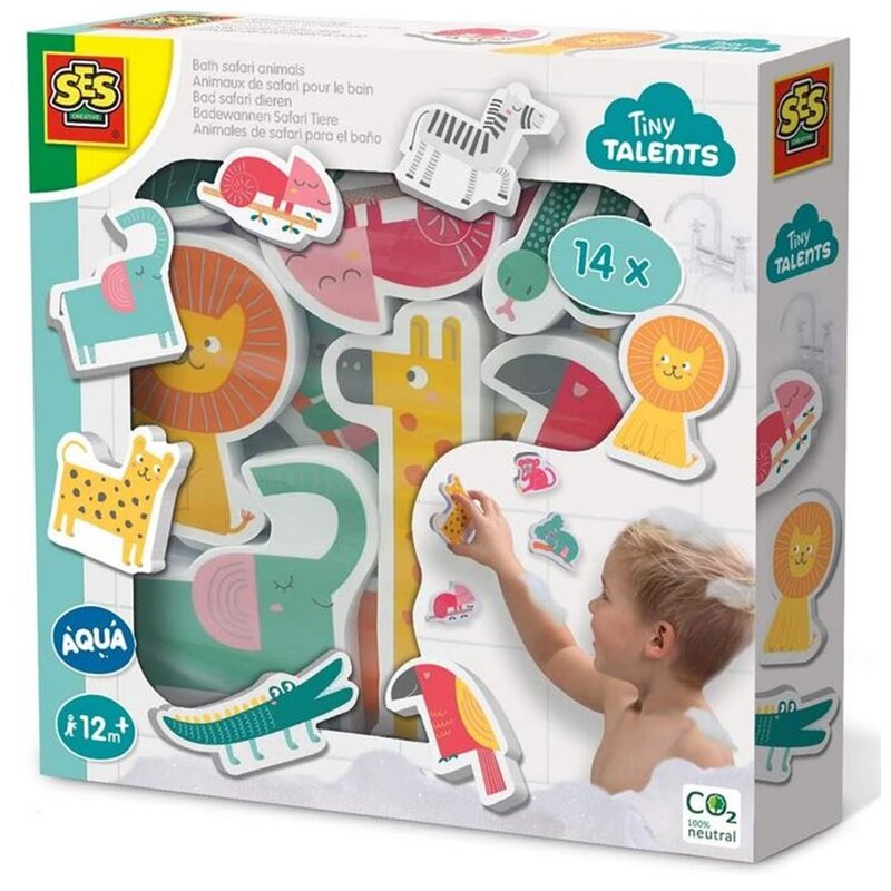 Zabawka do kąpieli SES Creative Tiny Talents Zwierzęta z dżungli A313738