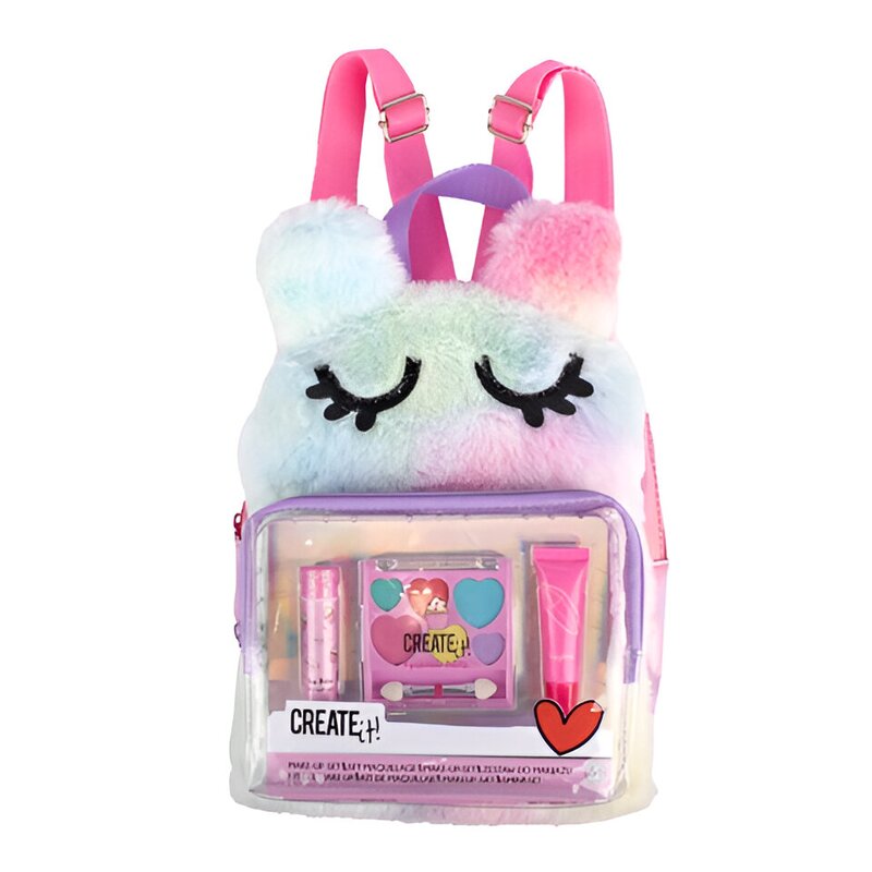 Zabawka zestaw do makijażu CREATE IT! Make-Up Komplet w puchatym plecaku 84533
