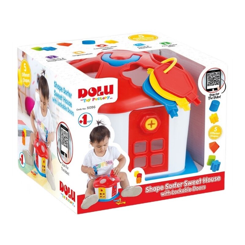 Zabawka edukacyjna DOLU Toy Factory Sorter Domek z kluczami 50960