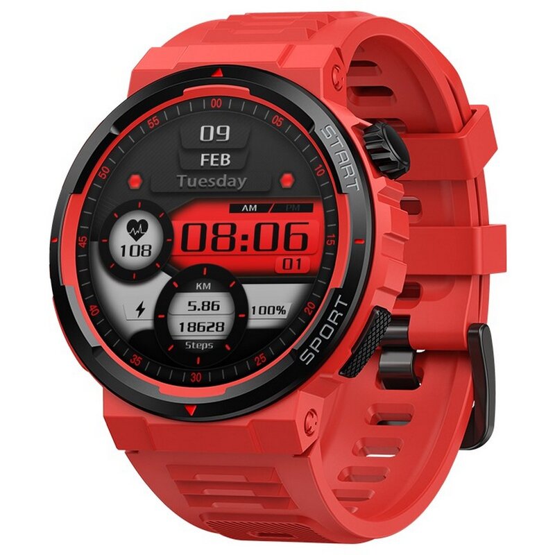 Smartwatch ZEBLAZE Ares 3 Plus Czerwony