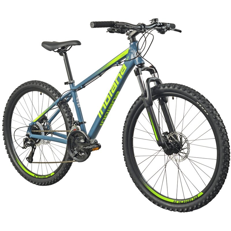 Rower górski MTB INDIANA X-Pulser 3.6 M17 26 cali męski Grafitowo-limonkowy