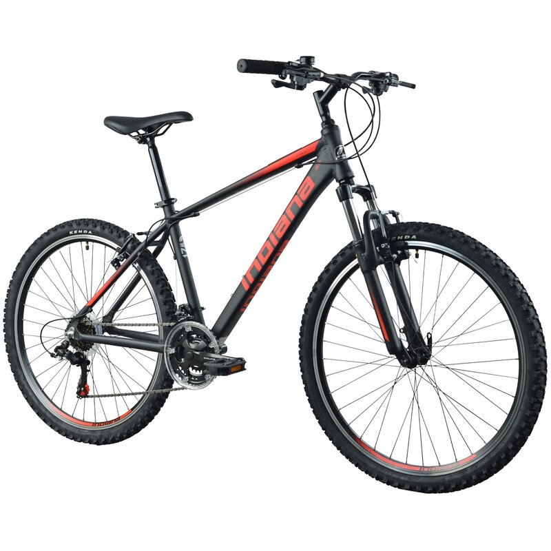 Rower górski MTB INDIANA X-Pulser 1.6 M19 26 cali męski Czarno-czerwony