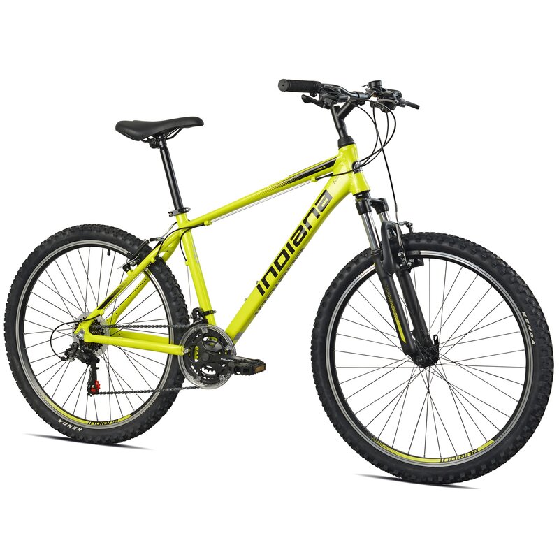 Rower górski MTB INDIANA X-Pulser 1.6 M15 26 cali męski Limonkowo-czarny