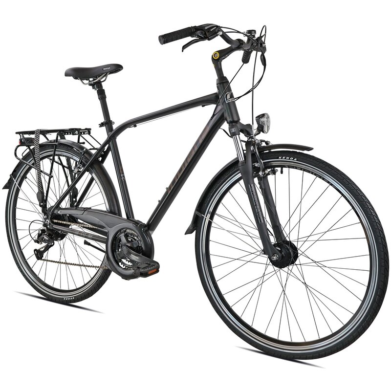 Rower trekkingowy INDIANA X-Road 3.0 M23 28 cali męski Czarno-brązowy