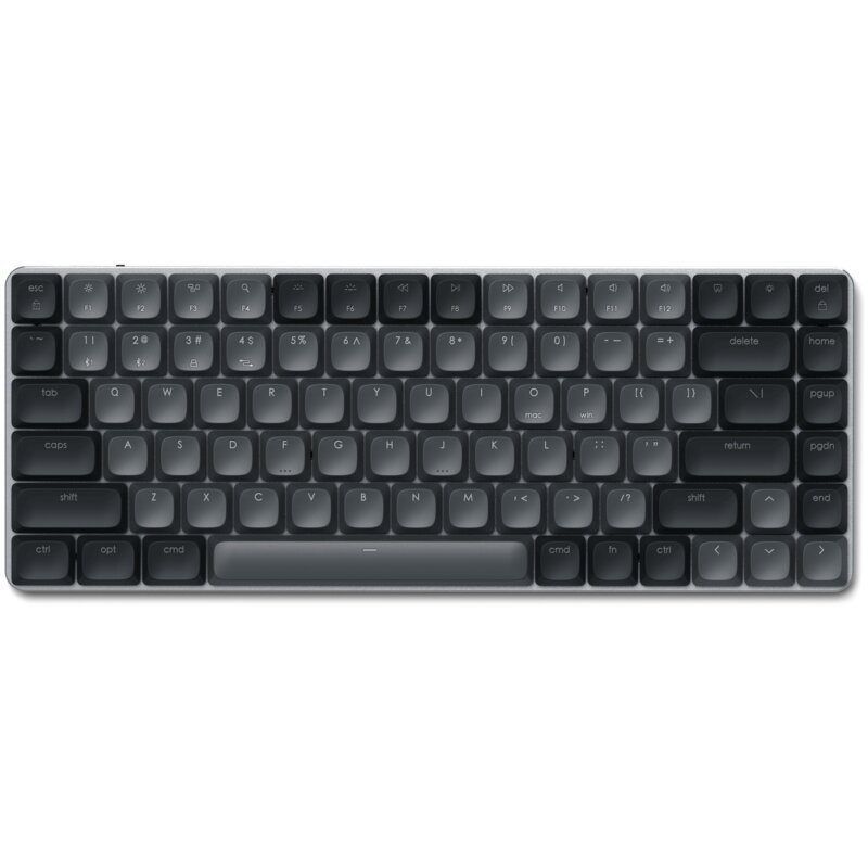 Klawiatura SATECHI Slim SM1 Brown Low Profile Switch Czarno-szary