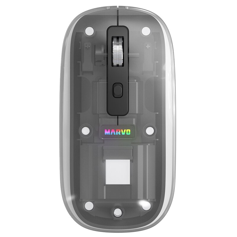 Mysz MARVO Prism B10 Czarno-przezroczysty