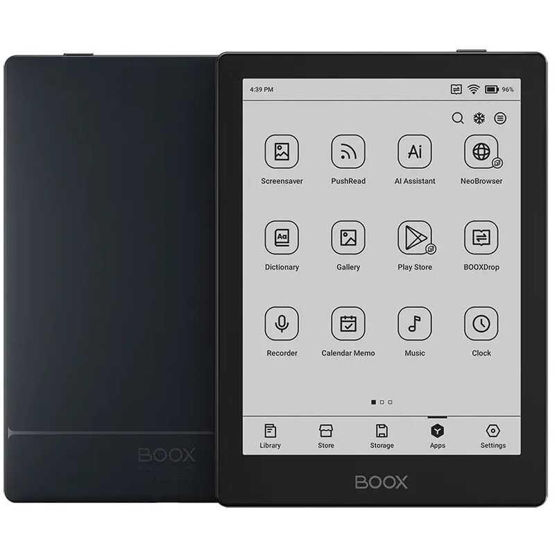 Czytnik e-booków ONYX BOOX Go 6", Podświetlany ekran, Wi-Fi, Bez reklam Czarny