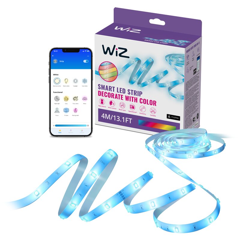 Taśma LED WIZ 9290046217 RGB 4 m Wi-Fi/Bluetooth