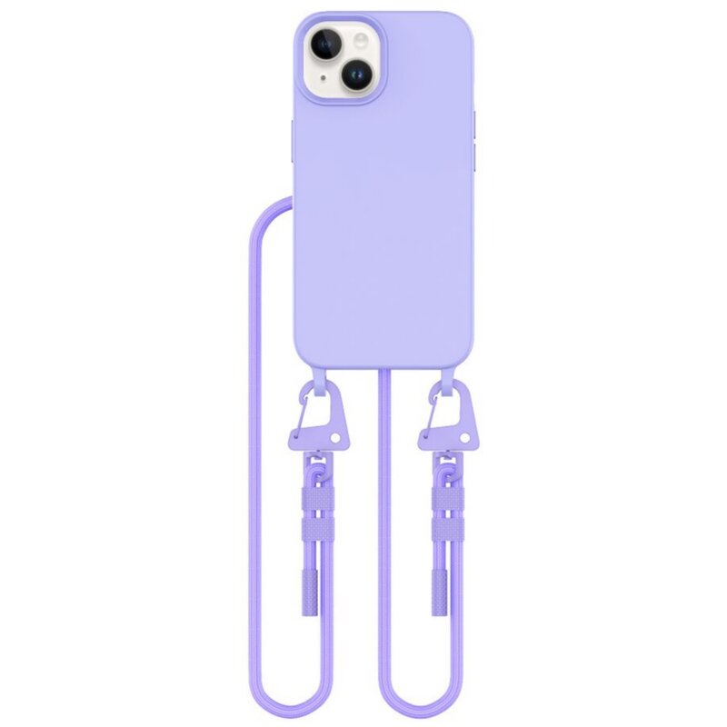 Etui TECH-PROTECT MagNecklace MagSafe do Apple iPhone 15 Fioletowy