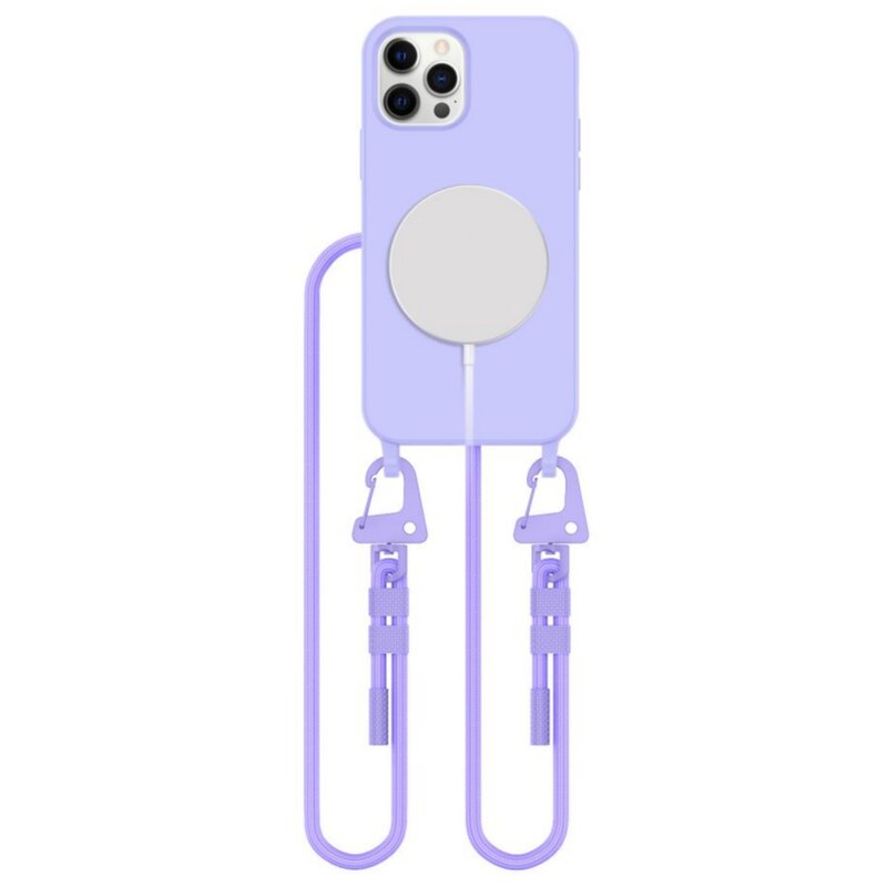 Etui TECH-PROTECT MagNecklace MagSafe do Apple iPhone 12/12 Pro Fioletowy
