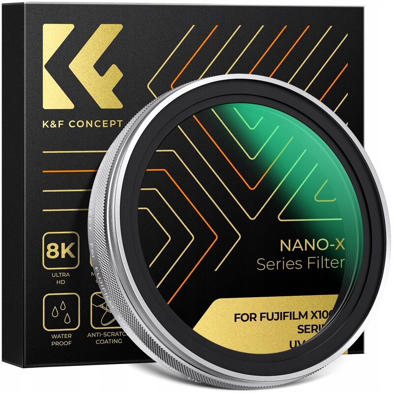 Filtr UV K&F CONCEPT KF01.2703 do FujiFilm Srebrny