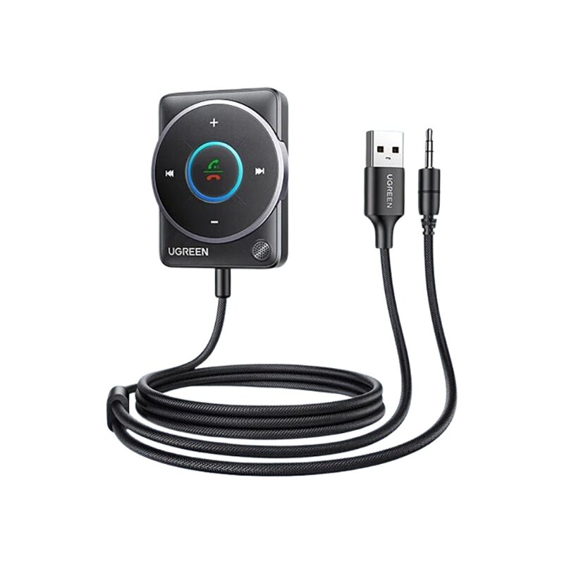 UGREEN CM723, Bluetooth 5.4, USB + mini jack 3.5mm, Wbudowany mikrofon Czarny
