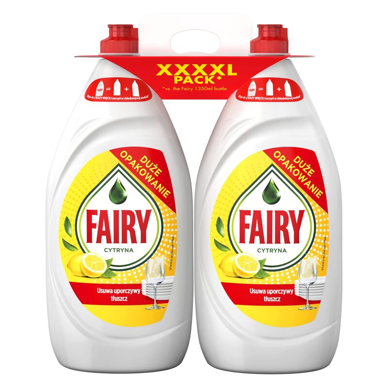 Płyn do mycia naczyń FAIRY Cytryna 2 x 1350 ml
