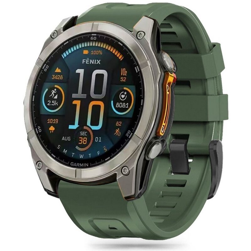 Pasek TECH-PROTECT Silicone do Garmin Fenix 5S/5S Plus/6S/6S Pro/7S/8 (szerokość paska 20 mm) Zielony