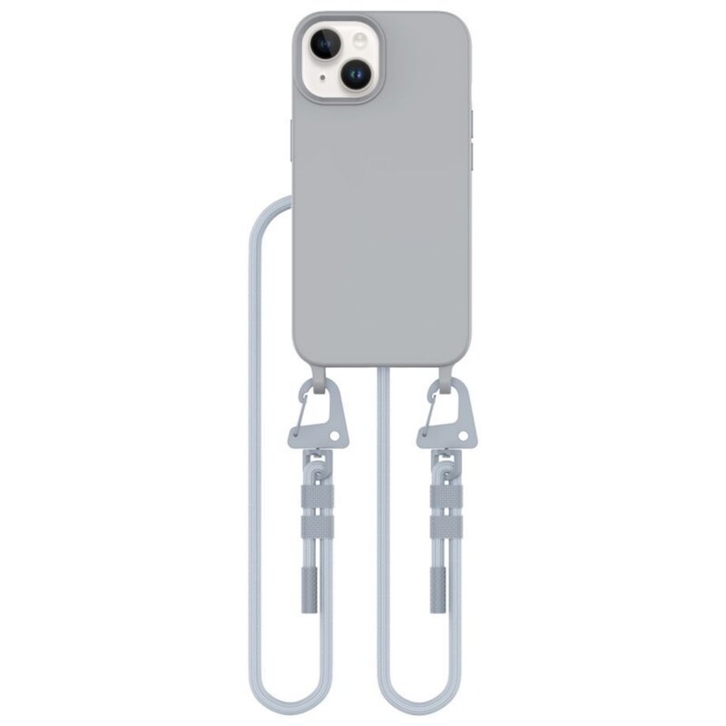 Etui TECH-PROTECT MagNecklace MagSafe do Apple iPhone 14 Szary