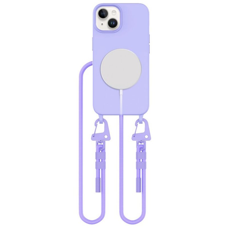 Etui TECH-PROTECT MagNecklace MagSafe do Apple iPhone 14 Fioletowy