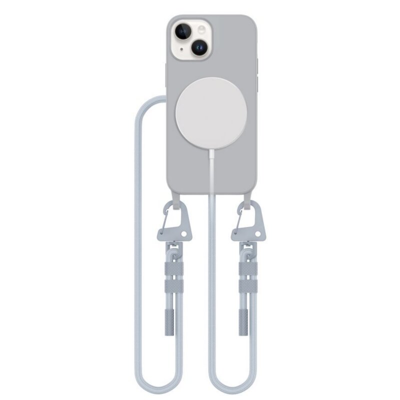 Etui TECH-PROTECT MagNecklace MagSafe do Apple iPhone 13 Mini Szary