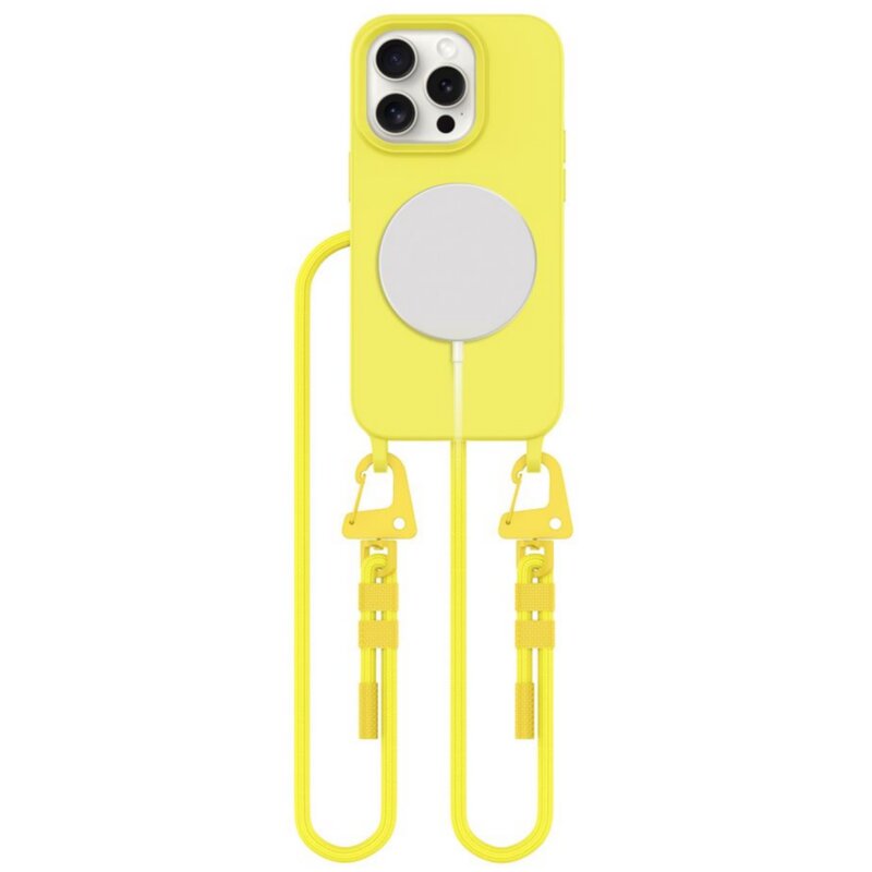 Etui TECH-PROTECT MagNecklace MagSafe do Apple iPhone 15 Pro Żółty