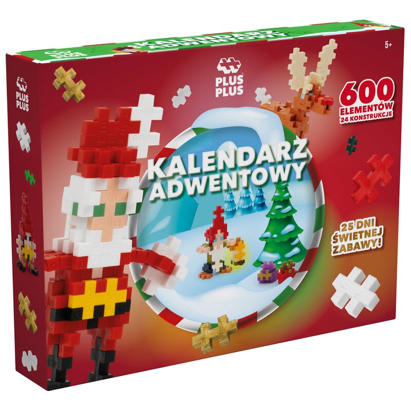 Klocki plastikowe PLUS-PLUS Kalendarz adwentowy 014-3973