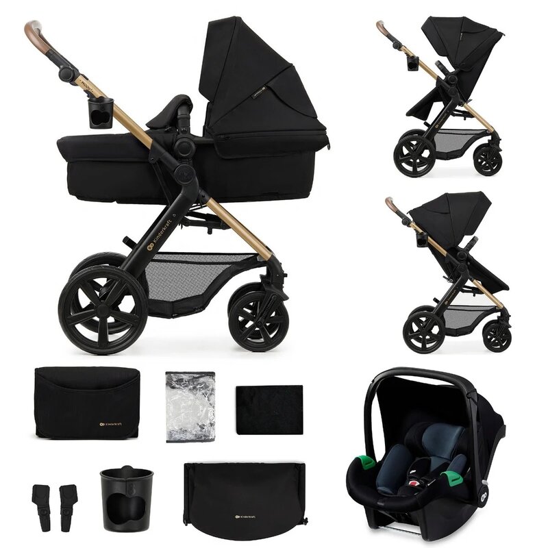 Wózek wielofunkcyjny KINDERKRAFT Moov 2 3w1 Czarny