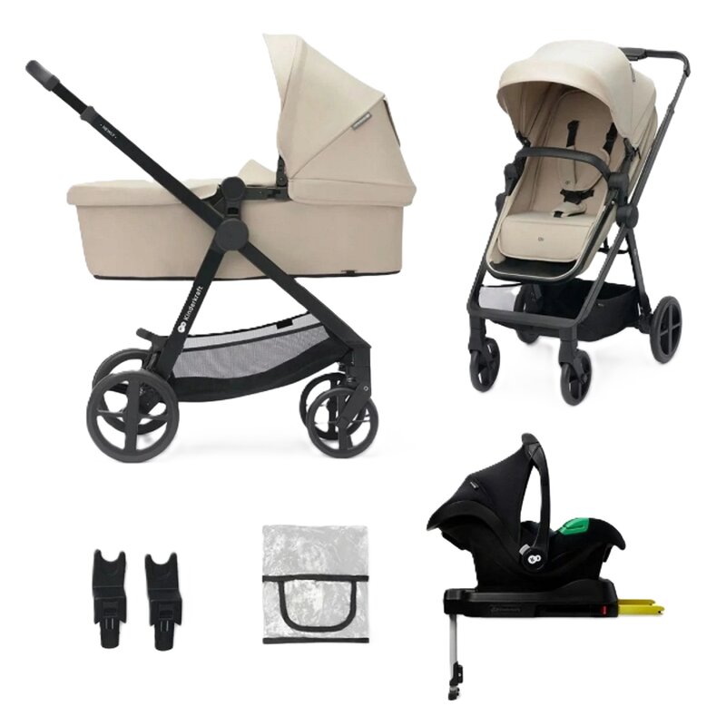 Wózek dziecięcy wielofunkcyjny KINDERKRAFT Newly 4w1 Mink Pro Beżowy