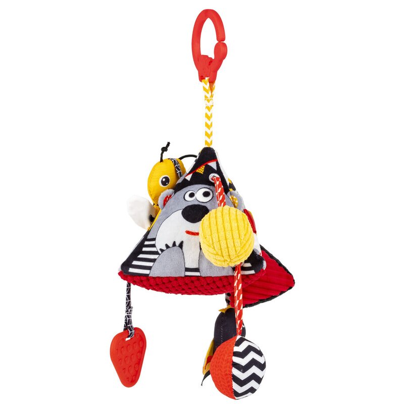 Zawieszka do wózka BALIBAZOO Sensory Piramidka Miś Polarny BB82437