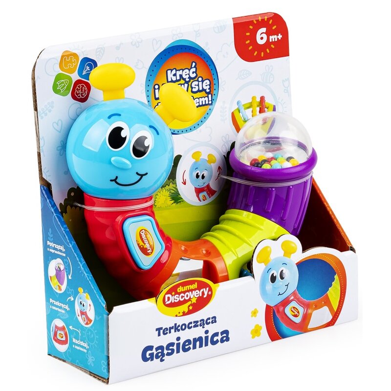 Zabawka edukacyjna DUMEL Kreatywna Terkocząca Gąsienica DD30808