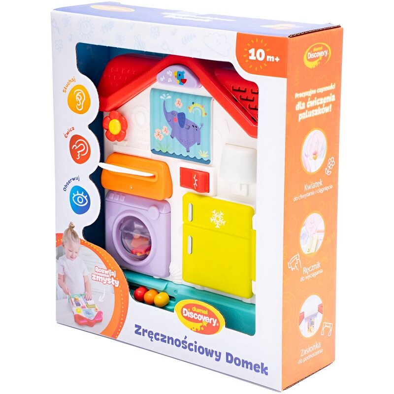 Zabawka interaktywna DUMEL Muzyczna Zręcznościowy Domek DD10280