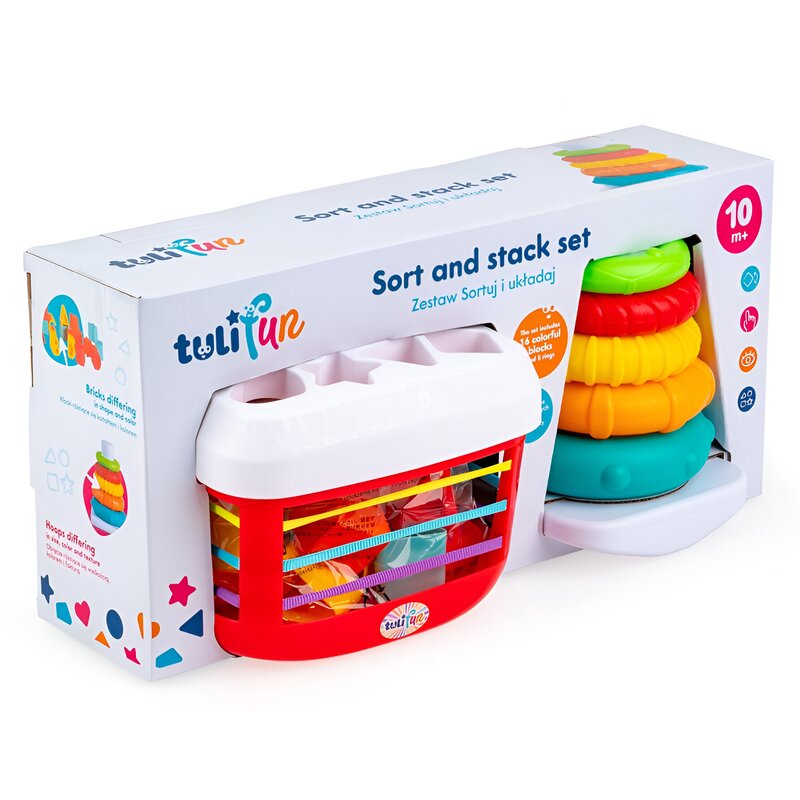 Zabawka edukacyjna TULIFUN Sortuj i układaj TF30116