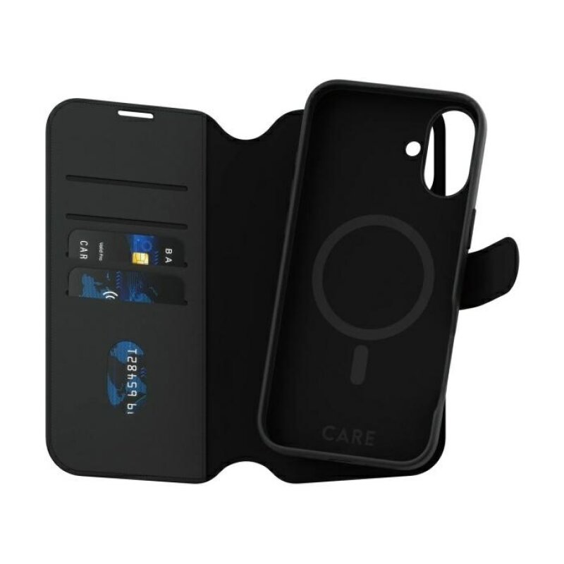 Etui PANZERGLASS Care Feature Tango 2in1 Wallet MagSafe do Apple iPhone 16 Plus Czarny