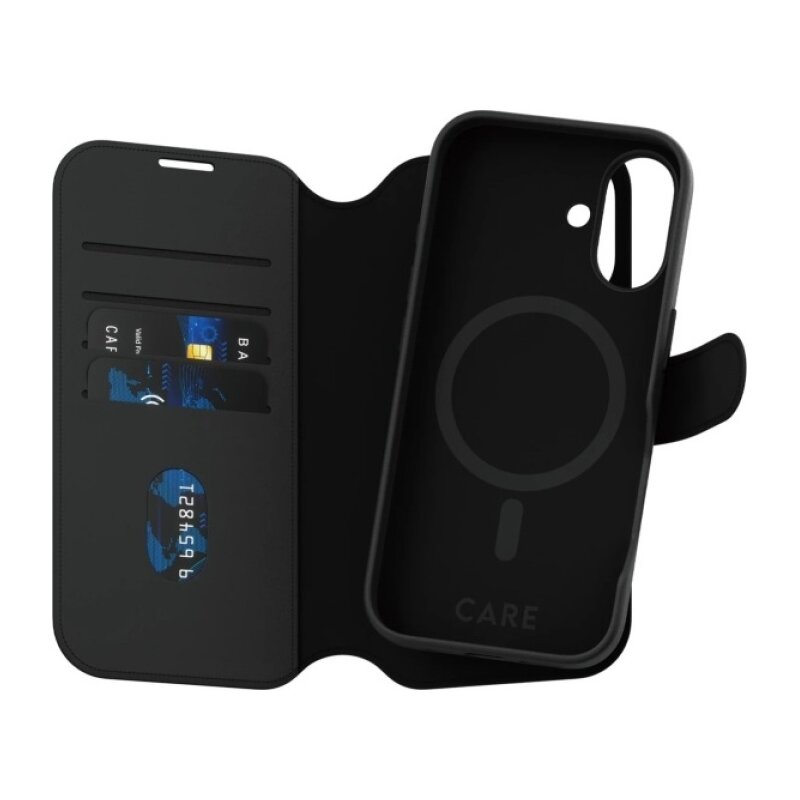 Etui PANZERGLASS Care Feature Tango 2in1 Wallet MagSafe do Apple iPhone 16 Czarny