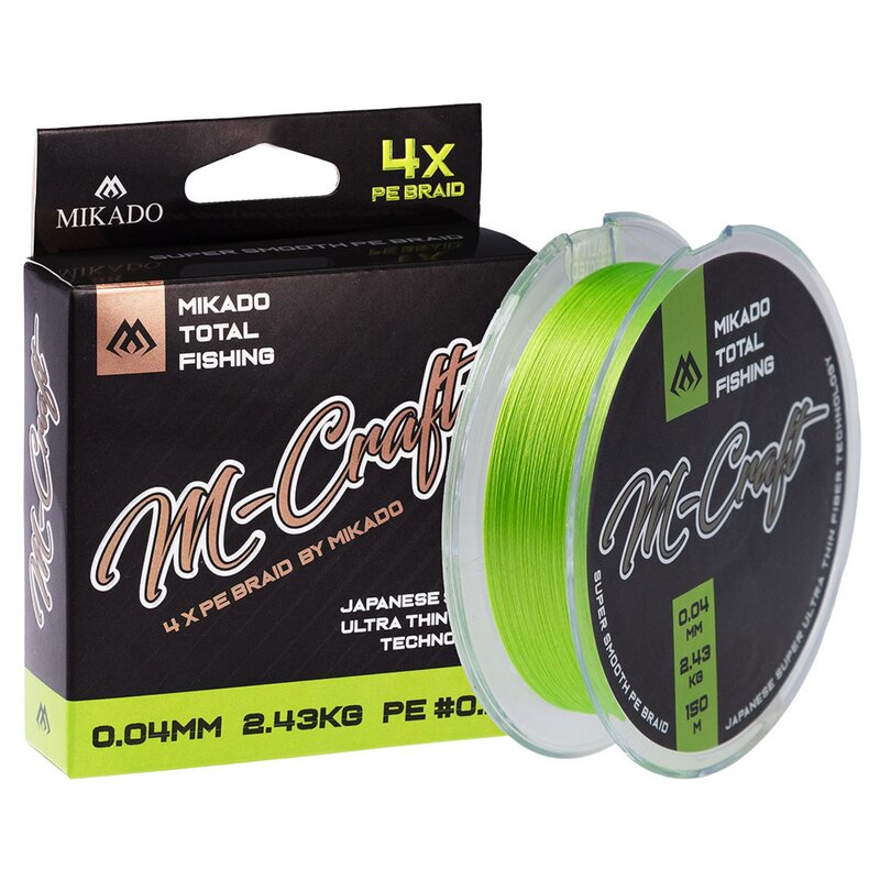 Plecionka MIKADO M-Craft Braid 0.04 mm / 150 m Jasnozielony