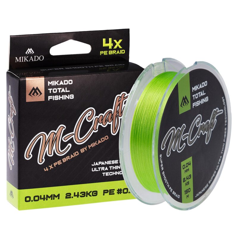 Plecionka MIKADO M-Craft Braid 0.03 mm / 150 m Jasnozielony