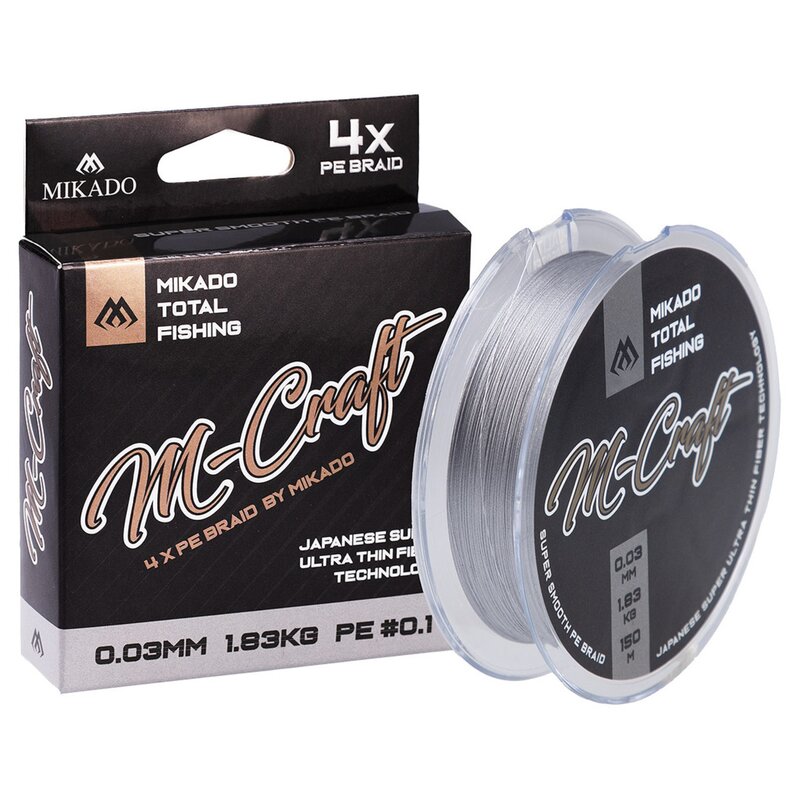 Plecionka MIKADO M-Craft Braid 0.03 mm / 150 m Stalowo-szary
