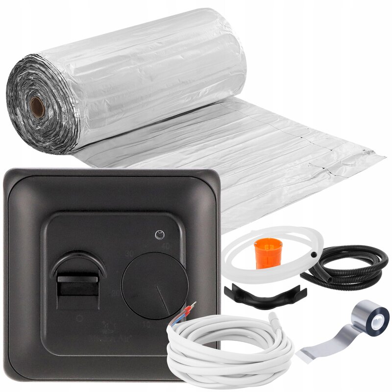 Mata grzewcza pod panele MISSION AIR PTC MAL-160W/m2 1m² (2mb x 50cm) + regulator Aries Czarny