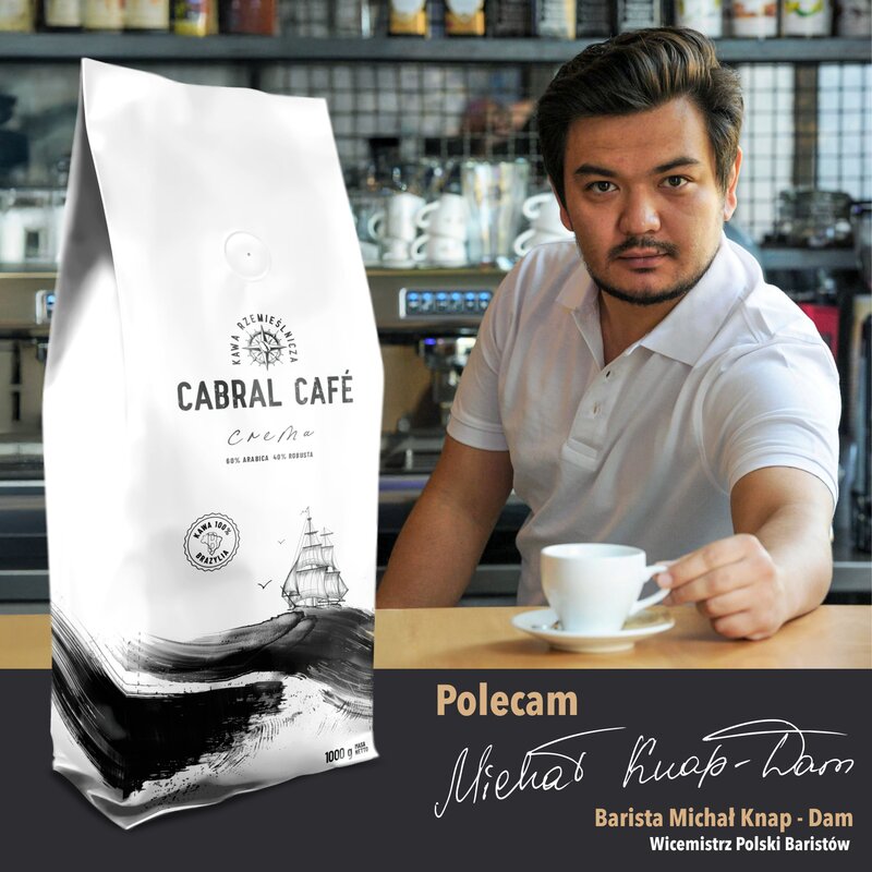 Kawa ziarnista CABRAL CAFE Crema 1 kg (Rzemieślnicza)